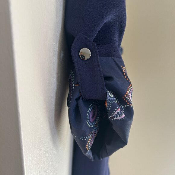NEW (NWOT) Candie's dark blue blazer w/ paisley lining sz S - Picture 5 of 9